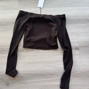 Elegant Black Off-Shoulder Top